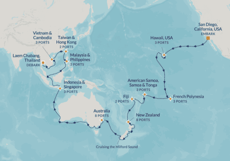 Azamara Onward World Cruise