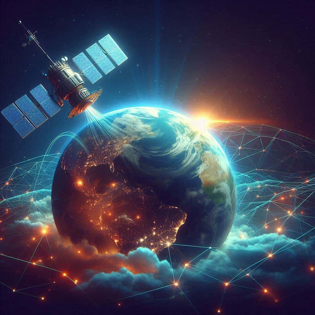 Telecommunication using satellites